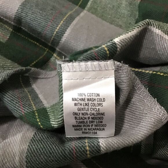 Saddlebred Big & Tall Green Plaid Cotton Button Down Shirt 3X NWT - Picture 5 of 7